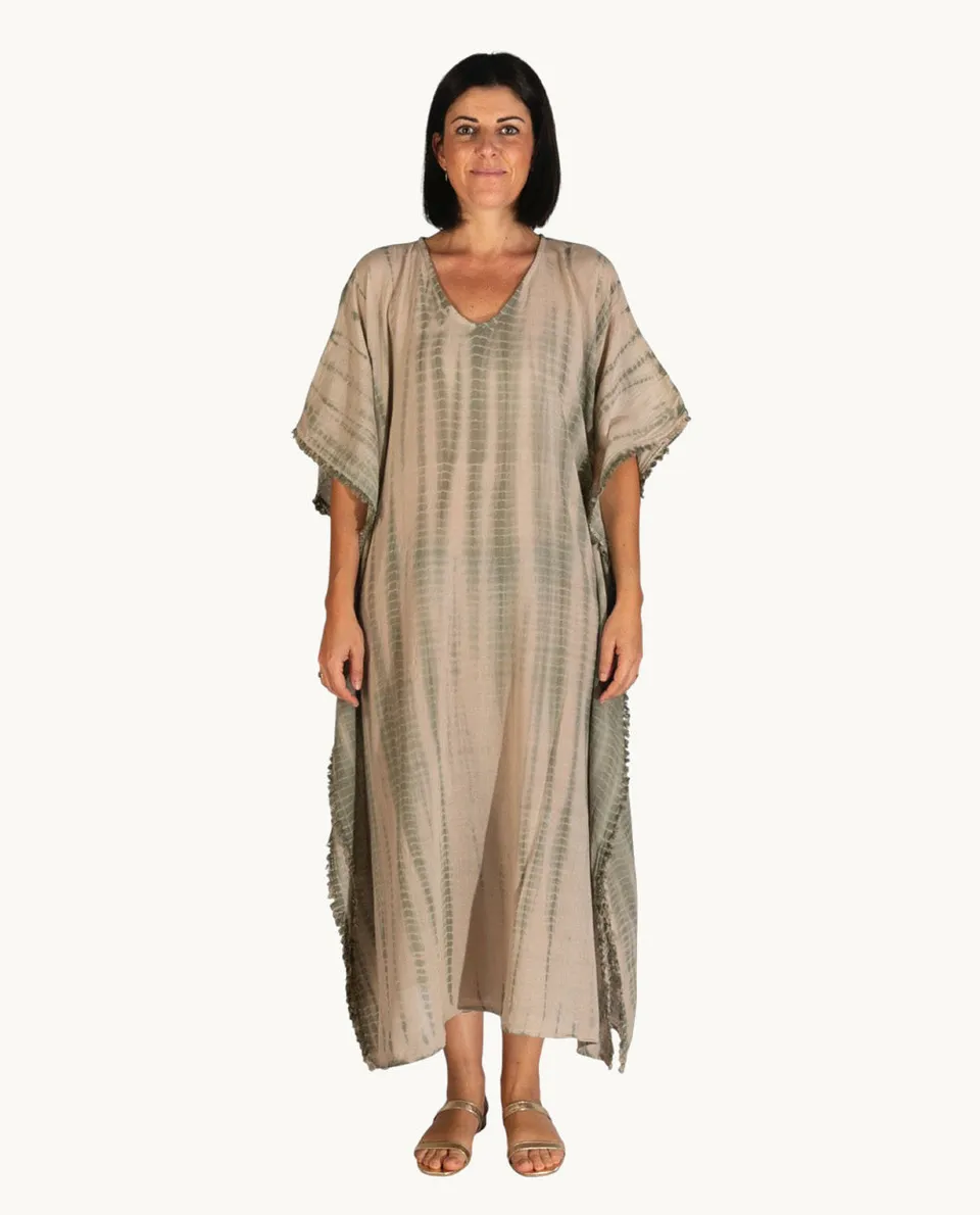 kbas-caft-n-de-algod-n-talla-nica-verde-ligero-y-fluido image 1
