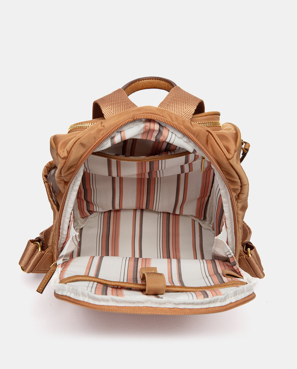 abbacino-mochila-tejido-cognac-reciclado-sport image 6