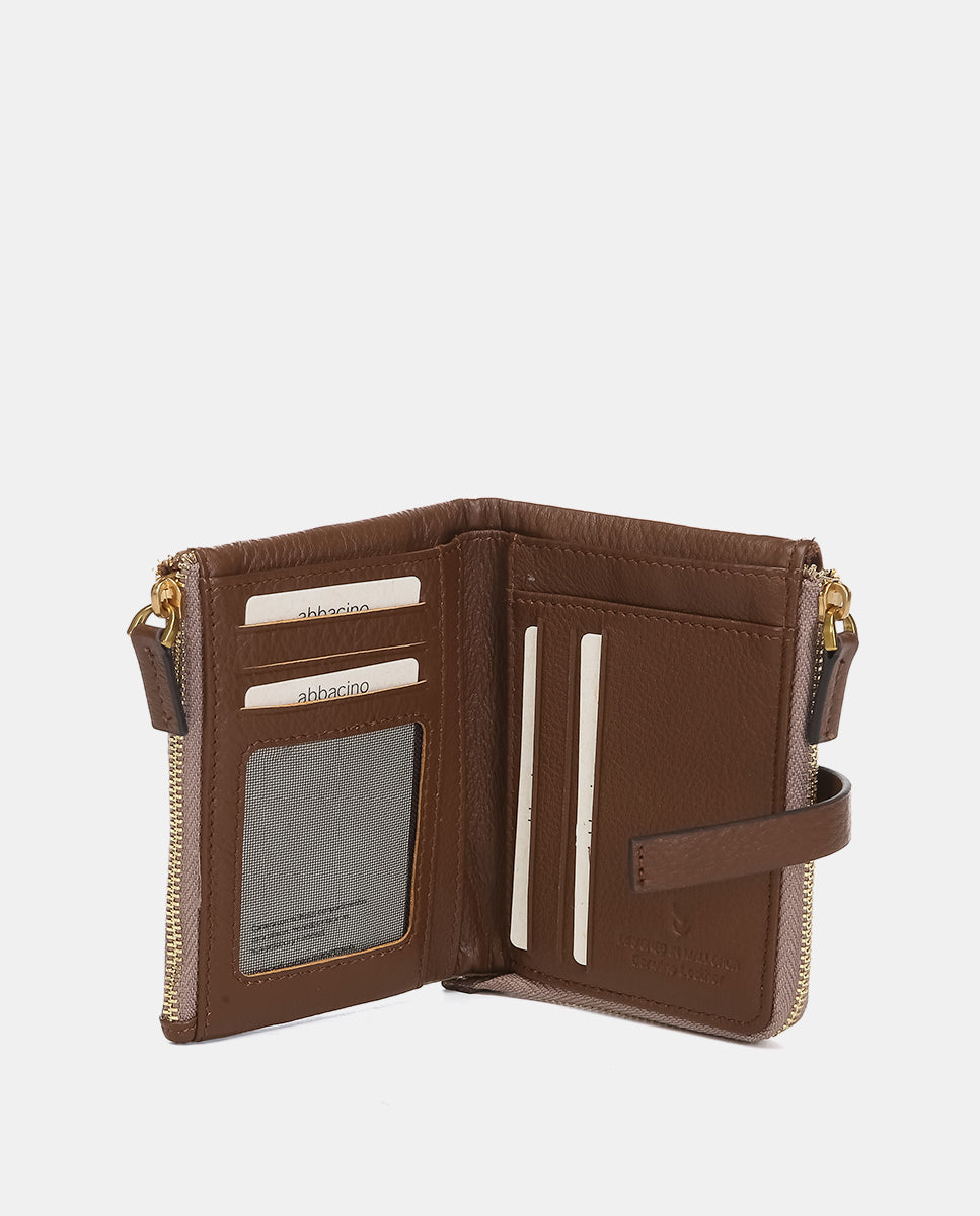 abbacino-cartera-peque-a-camel-de-nailon-reciclado-acolchado image 2