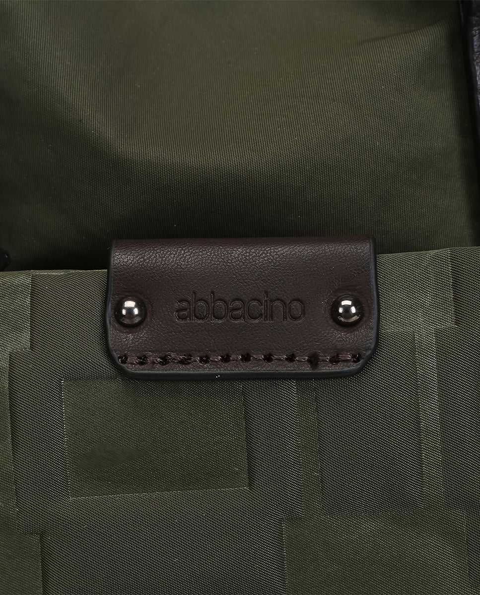 abbacino-mochila-casual-de-nylon-reciclado-verde-acolchado image 6