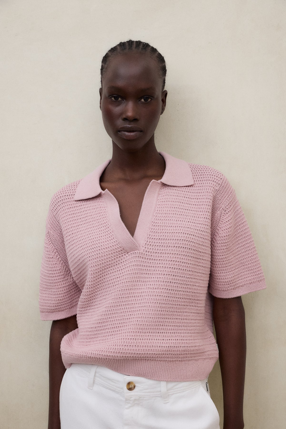 ecoalf-jersey-anna-rosa-de-mujer-algod-n-org-nico-fit-relajado image 5