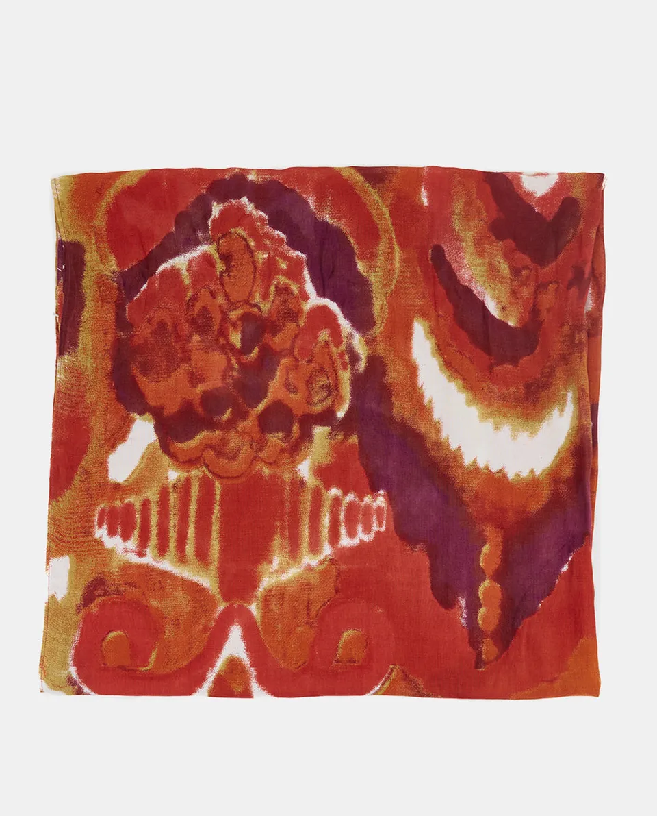 abbacino-pa-uelo-de-viscosa-naranja-estampado-abstracto image 1