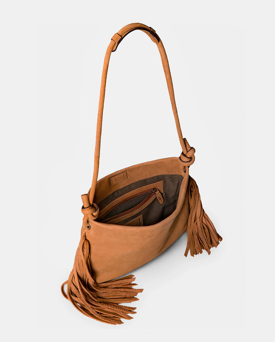 abbacino-bolso-de-hombro-piel-cognac-con-flecos-lua image 4