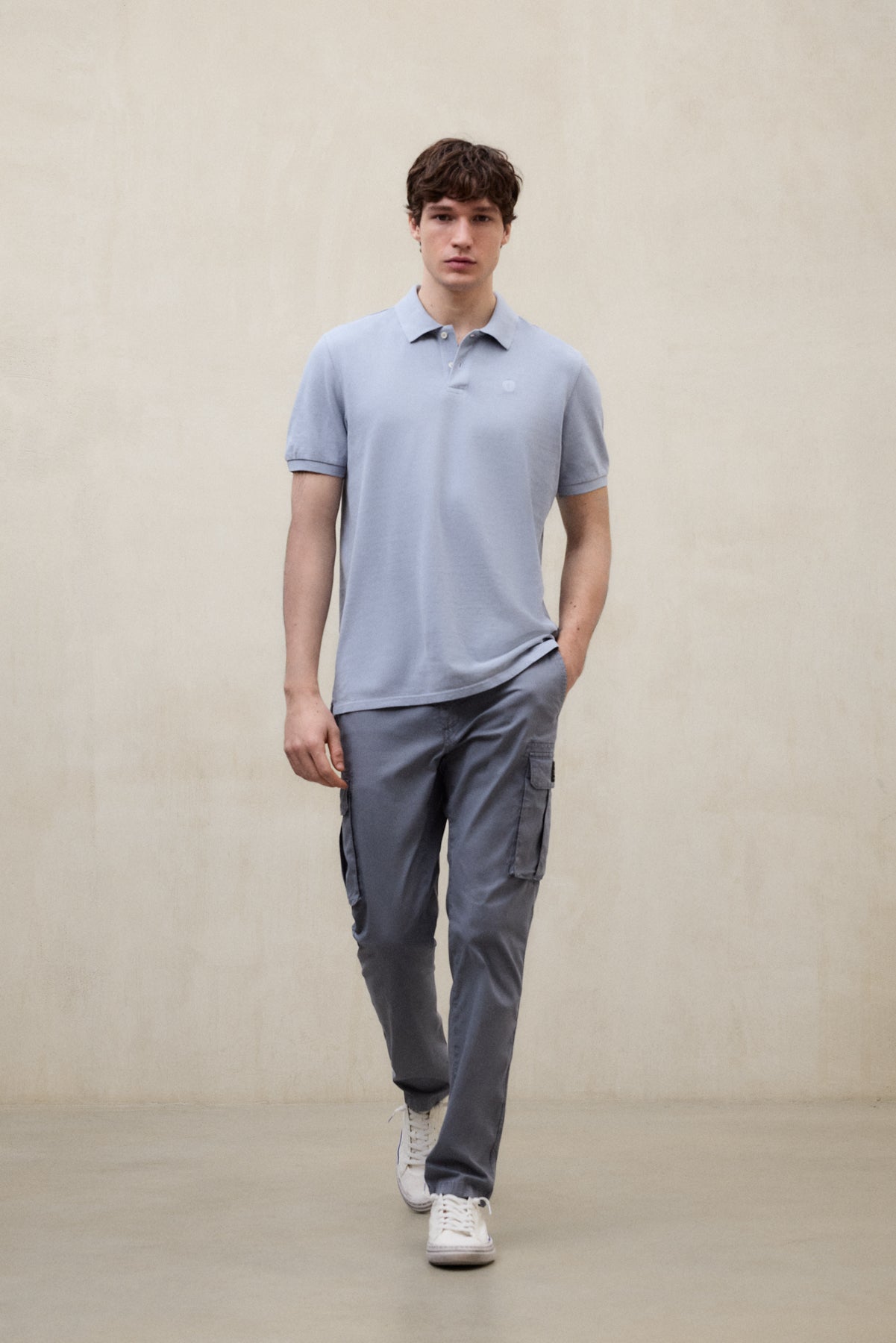 polo-piqu-ecoalf-tedan-azul-para-hombre-100-algod-n-reciclado-fit-regular-estamp image 1