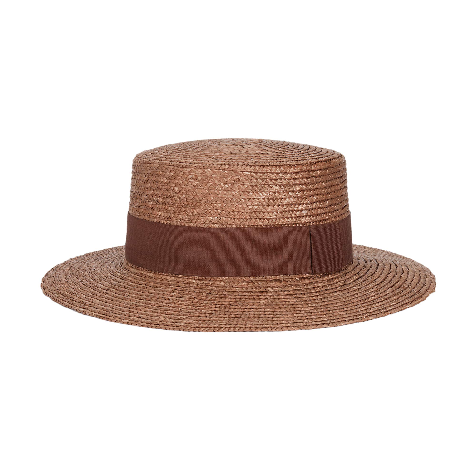 parfois-sombrero-textura-rafia-con-cinta-a-contraste-taupe-mujer image 1