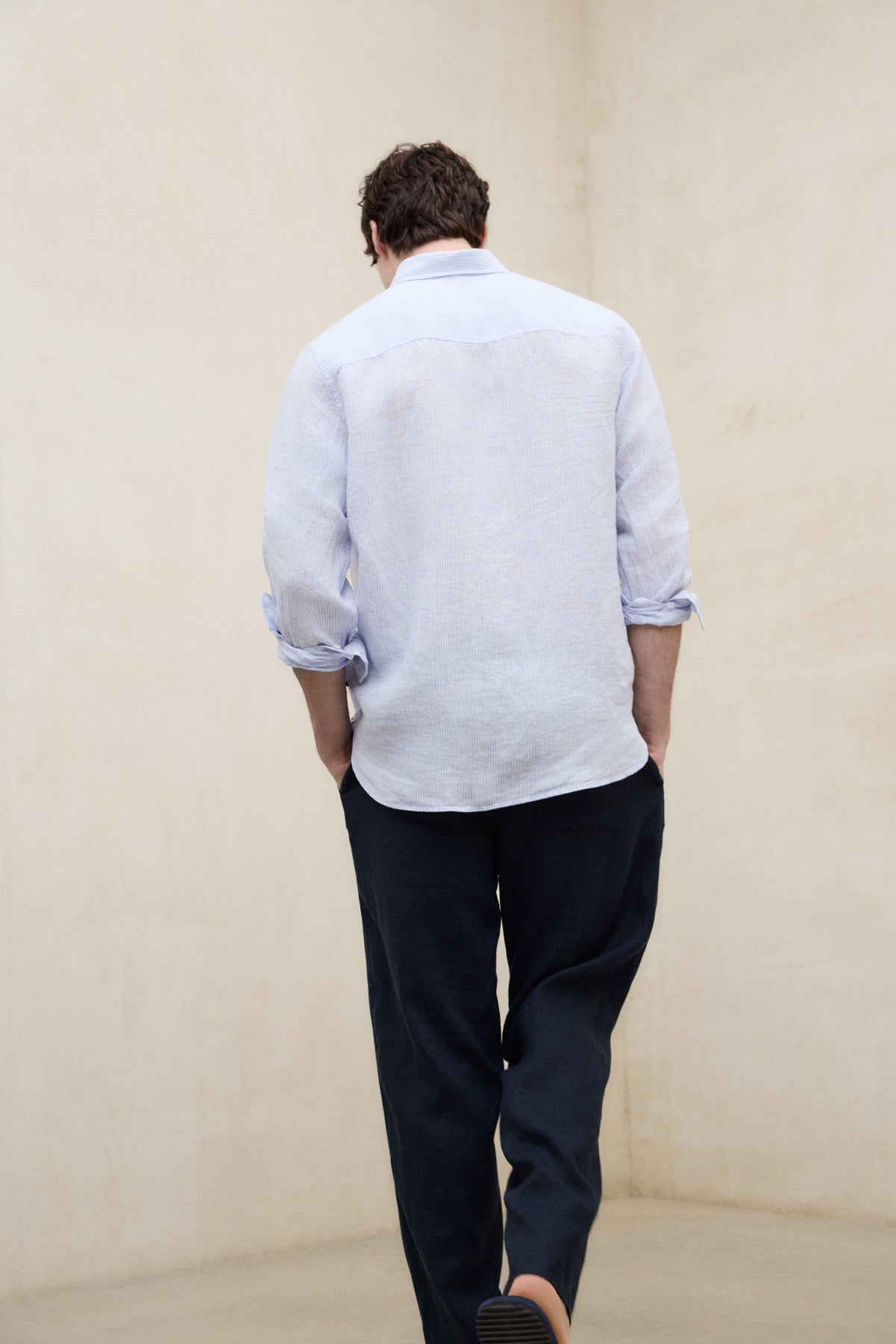 ecoalf-camisa-adan-azul-de-hombre image 2