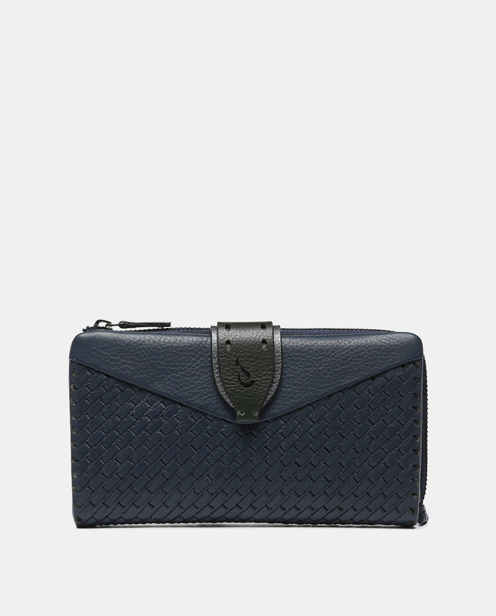 abbacino-cartera-grande-de-mujer-en-piel-azul-premium image 1