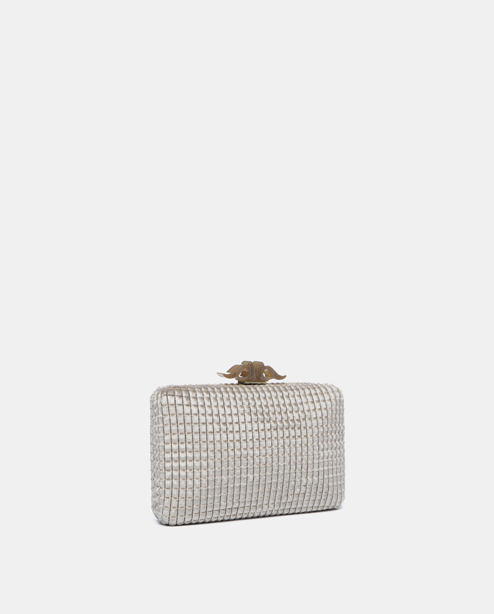 abbacino-clutch-fiesta-terciopelo-beige-geom-trico image 2