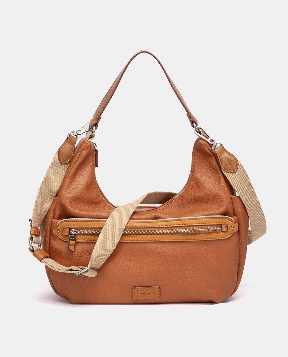 bolso-hobo-de-hombro-abbacino-reciclado-cognac image 4