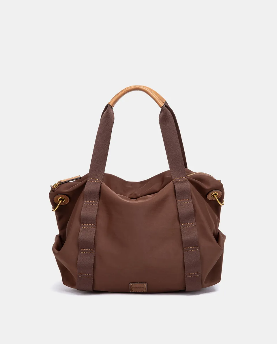 shopper-abbacino-marr-n-en-materiales-reciclados-con-bandolera image 1