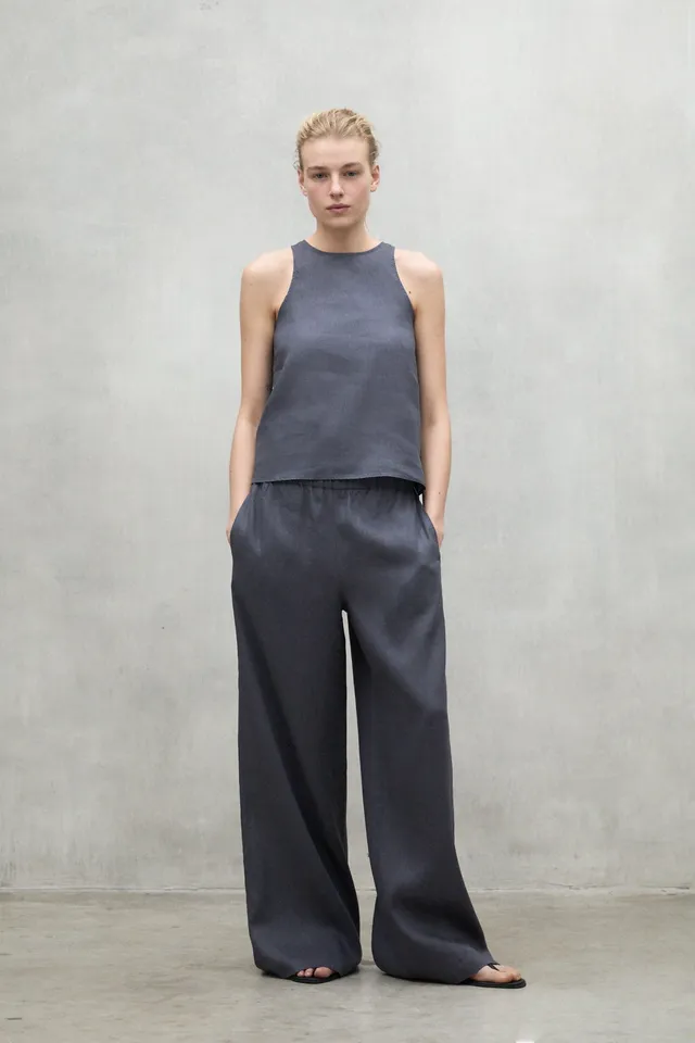 ecoalf-camisa-jazz-gris-oscuro-de-mujer image 1