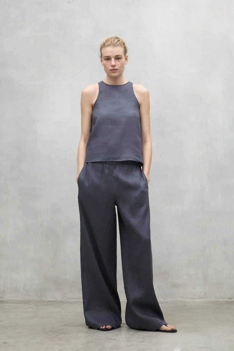 ecoalf-camisa-jazz-gris-oscuro-de-mujer image 1