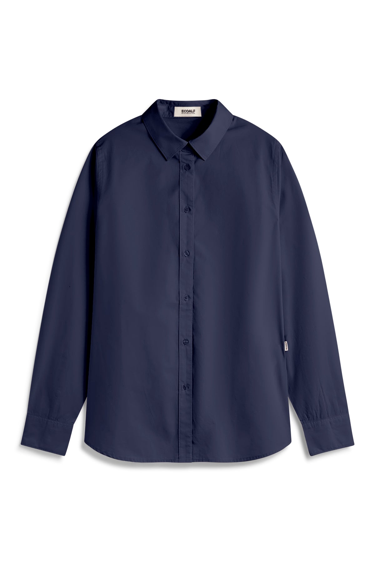 ecoalf-camisa-alfreda-azul-marino-de-mujer-70-algod-n-org-nico-cierre-de-botones image 7
