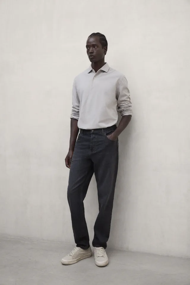 polo-patrick-gris-claro-ecoalf-de-50-algod-n-reciclado-cuello-italiano-y-tapeta- image 1