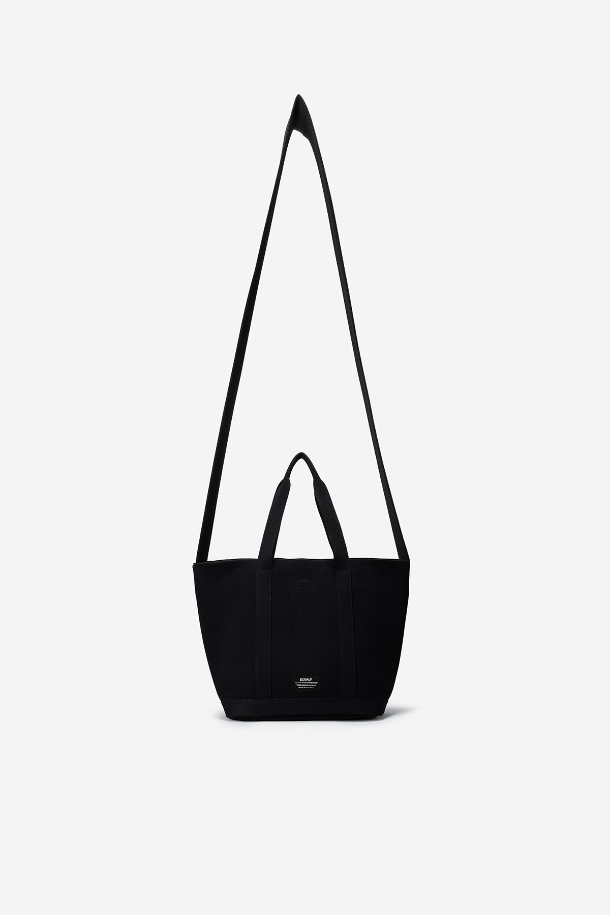 bolso-shopper-mini-marta-tika-liso-negro-ecoalf-poli-ster-reciclado image 5