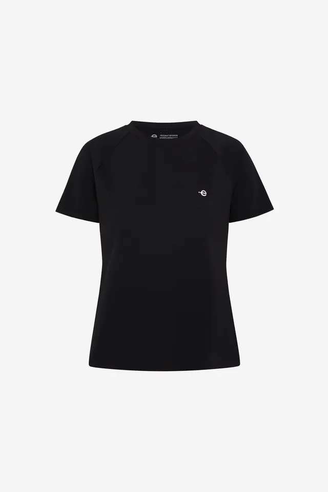camiseta-ecoalf-amsterdam-negra-de-mujer-transpirable image 1