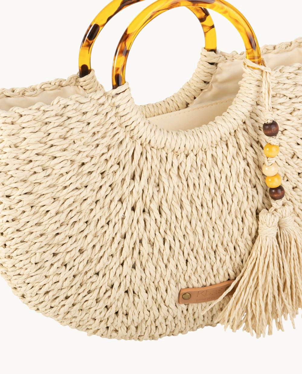kbas-bolso-de-mano-peque-o-de-fibra-natural-color-natural-32x9x23-cm-cierre-crem image 3