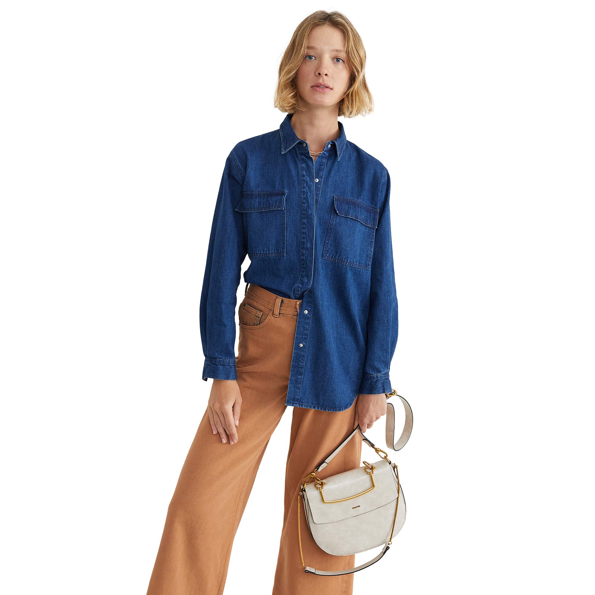 parfois-camisa-vaquera-con-bolsillos-mujeres image 3