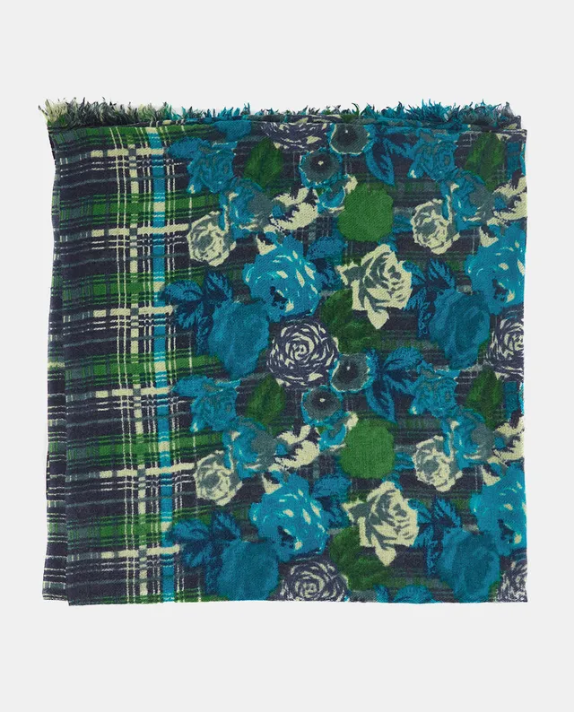 pa-uelo-abbacino-lana-estampado-verde image 1