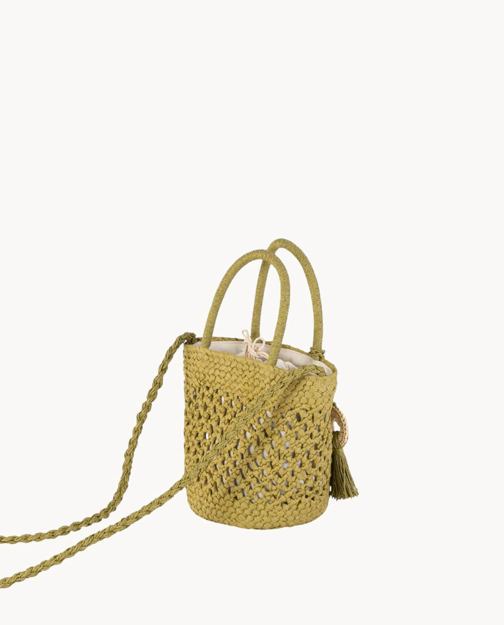 bolso-cubo-de-fibra-natural-kbas-con-cierre-de-saco-color-kaki image 2