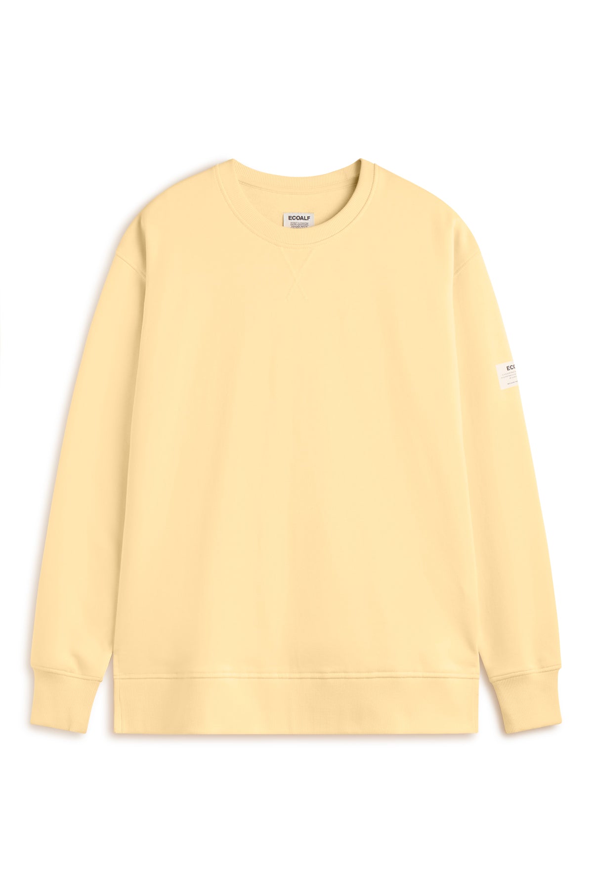 ecoalf-sudadera-storm-amarilla-50-algod-n-reciclado-estampado-puff image 4