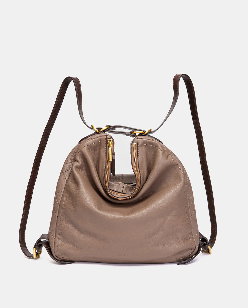 abbacino-bolso-mochila-multifuncional-piel-taupe image 4