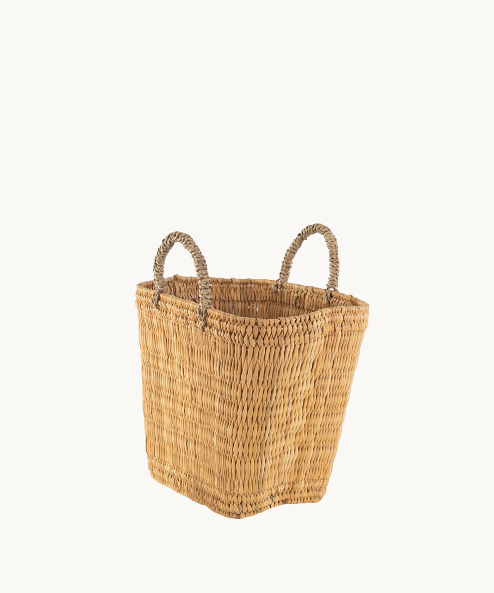 kbas-capazo-de-junquillo-tama-o-peque-o-bolso-de-fibra-natural-34x22x28-cm-cierr image 4