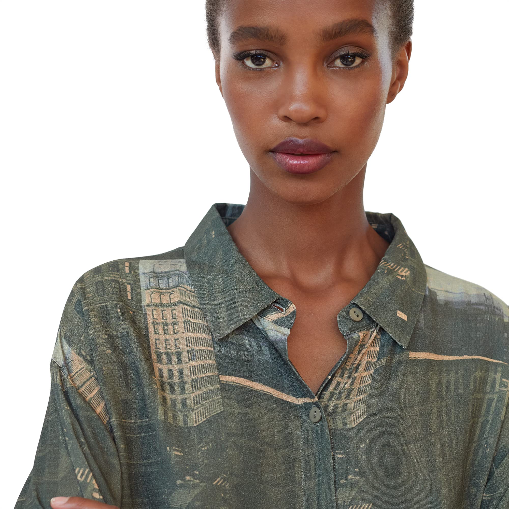 parfois-camisa-oversize-estampada-mujer-fluida image 4