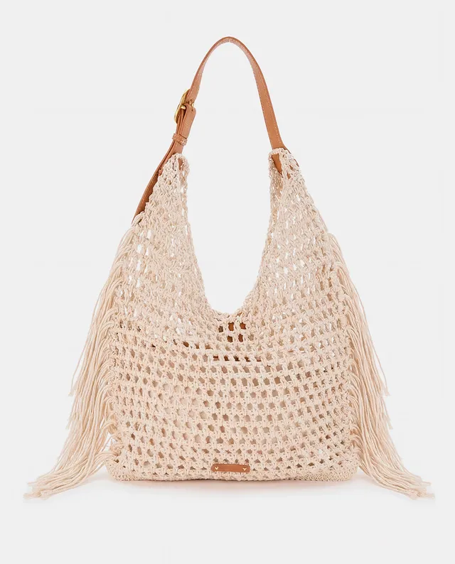 abbacino-bolso-de-hombro-macram-beige-con-flecos-boho image 1