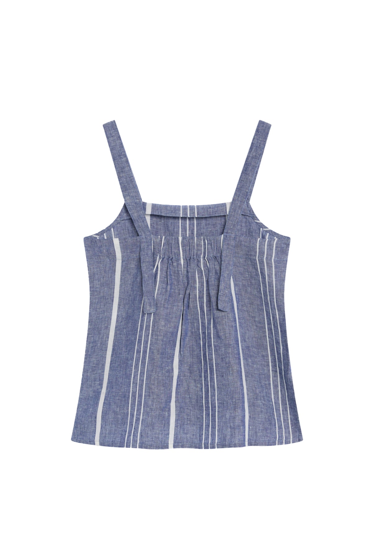 camisa-de-rayas-aria-azul-de-ecoalf image 4