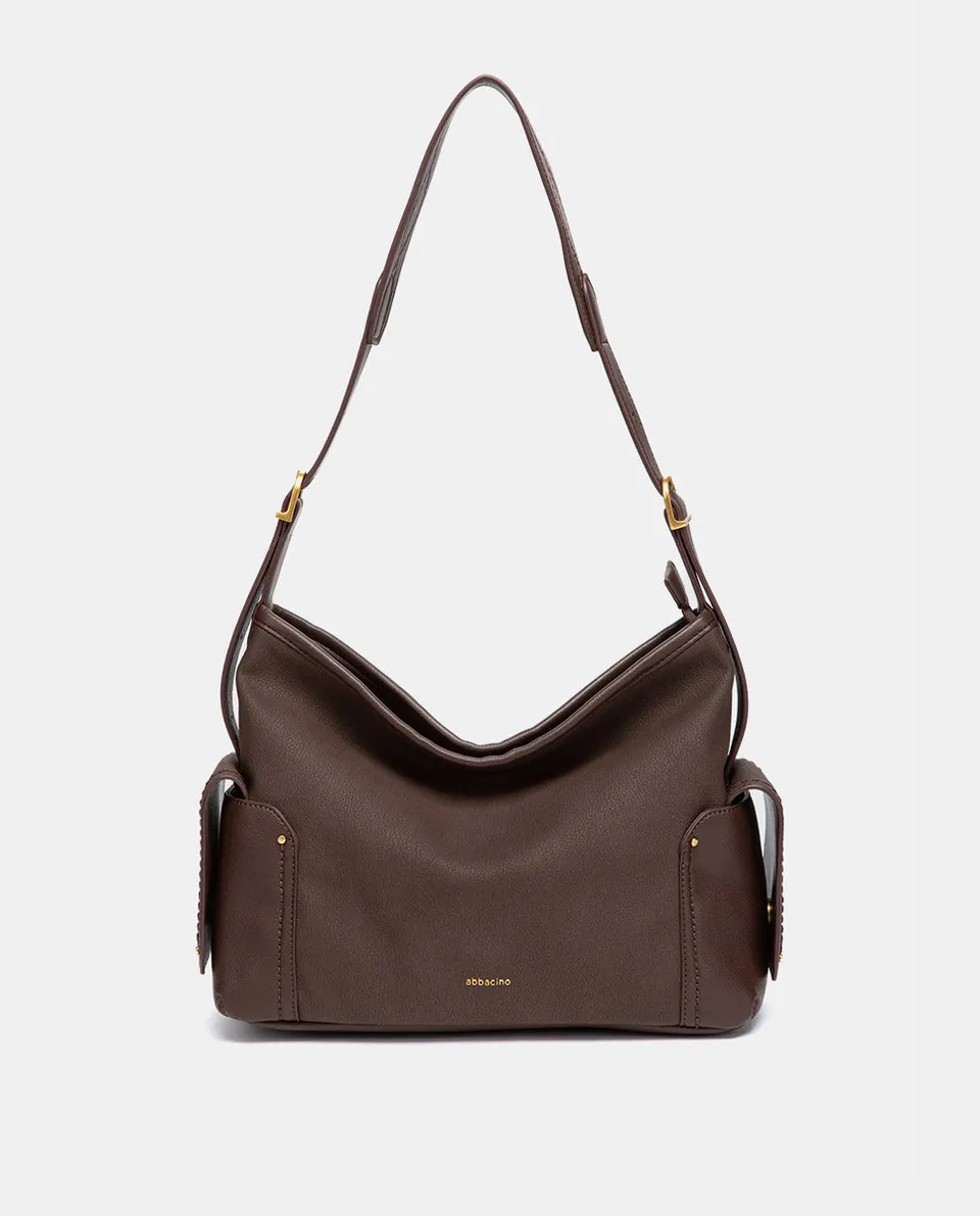 bolso-de-hombro-abbacino-multibolsillos-marr-n-tipo-hobo-reciclado image 1