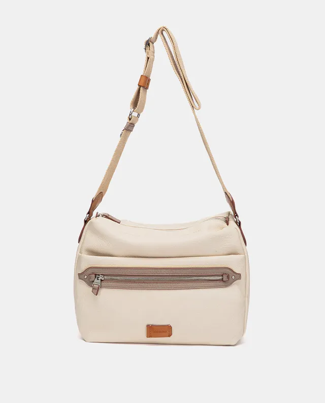abbacino-bandolera-beige-sport-casual-materiales-reciclados image 1