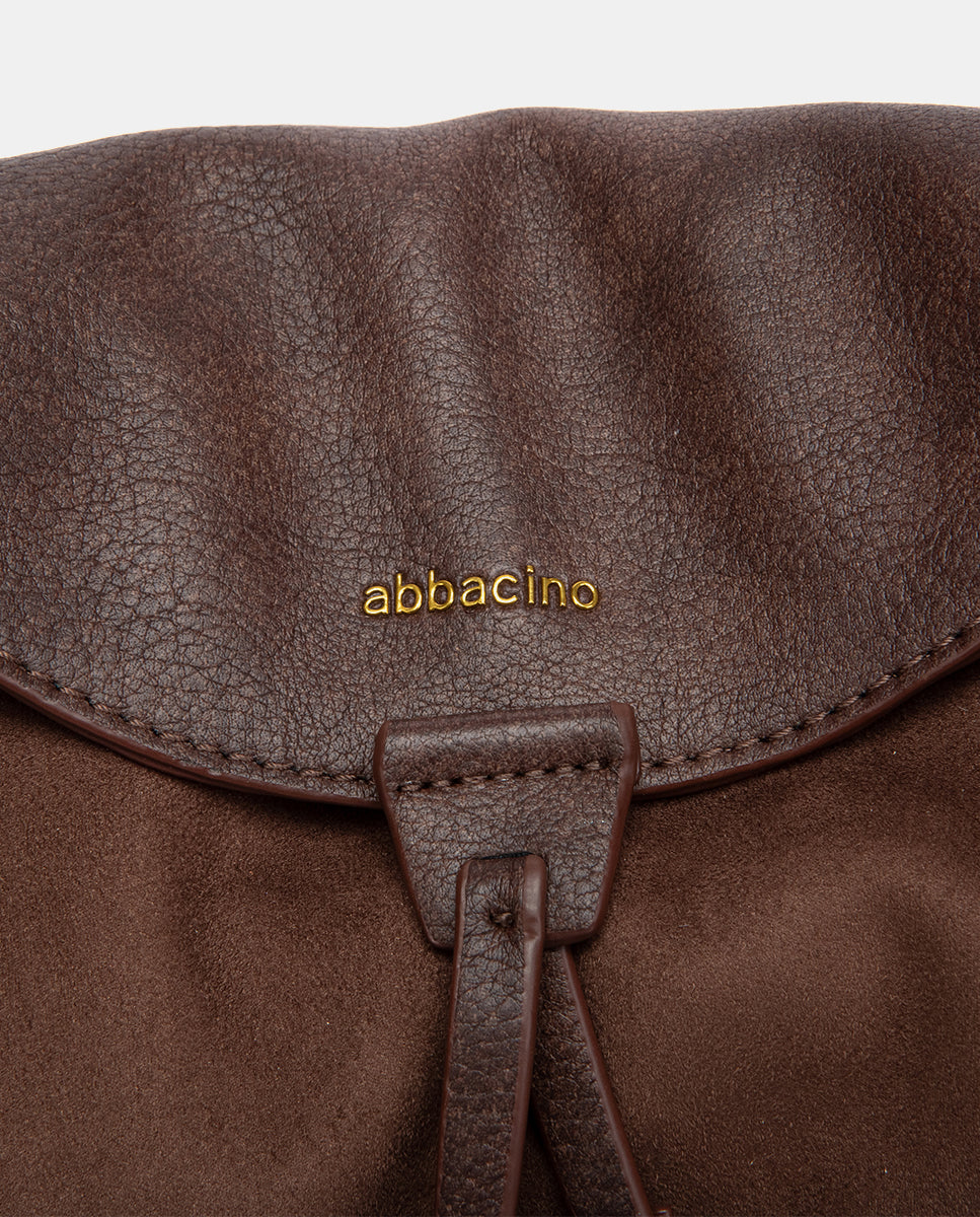 bandolera-abbacino-con-borla-marr-n-de-antelina-reciclada image 7