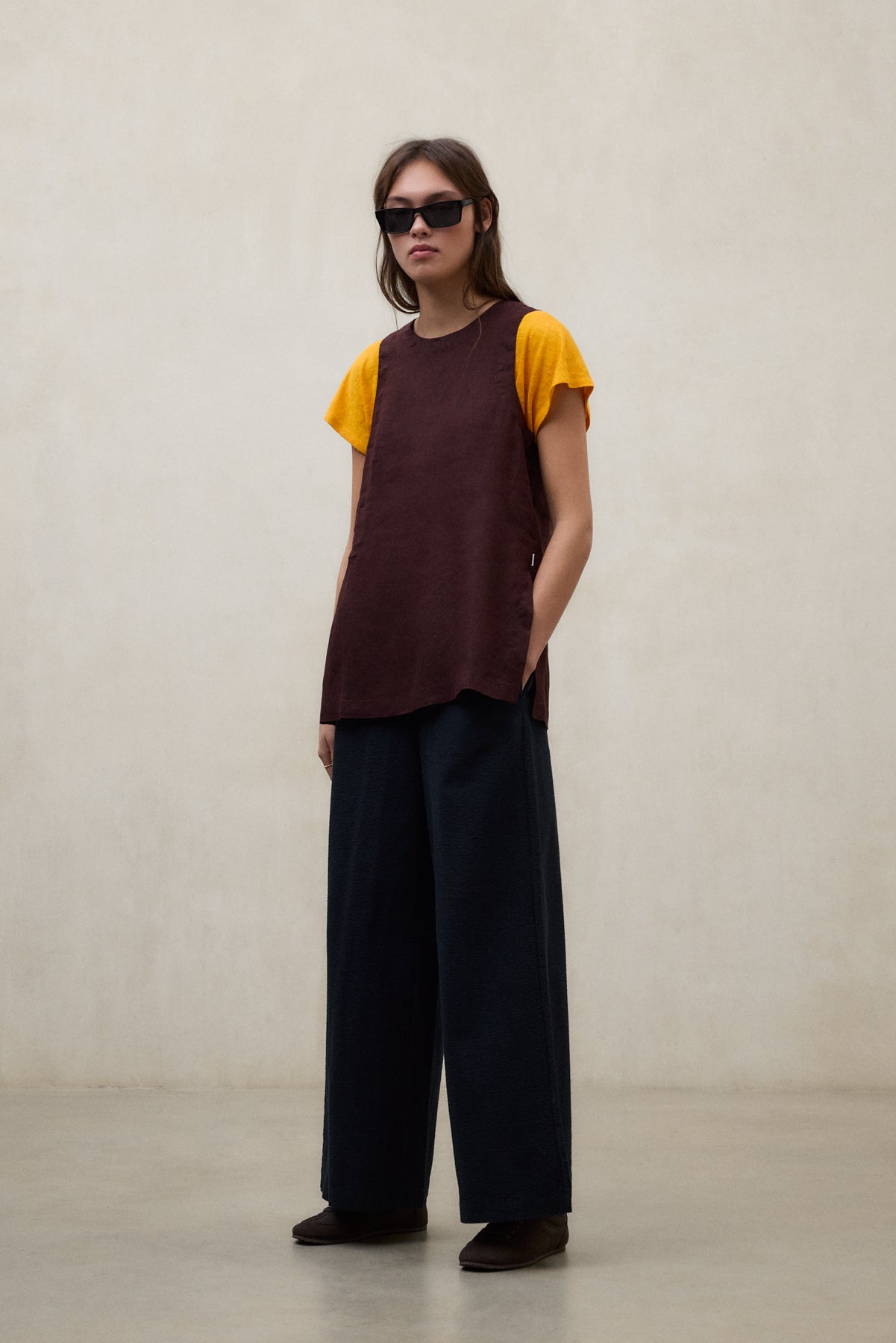 camisa-sia-marr-n-de-ecoalf image 1