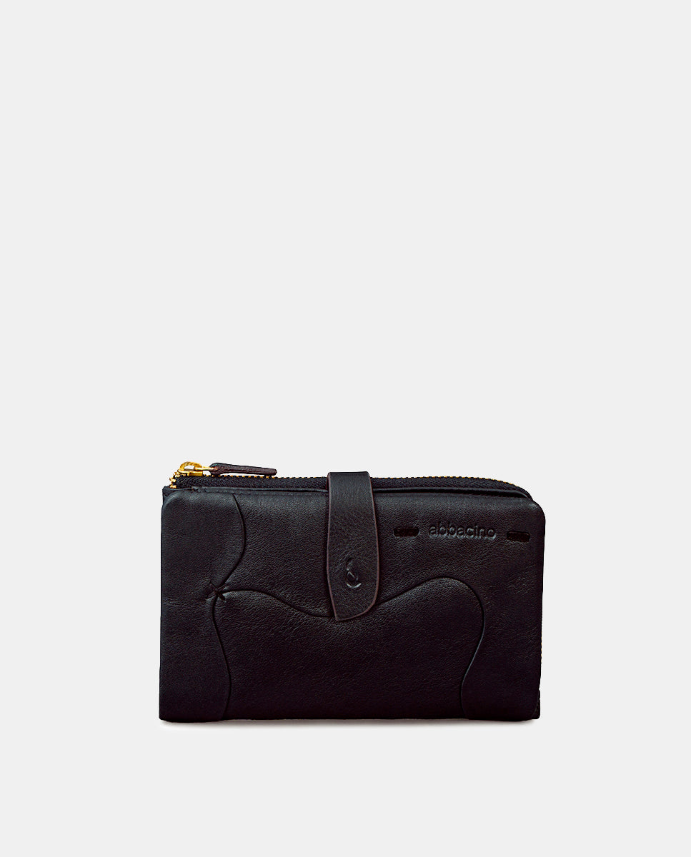 cartera-mediana-abbacino-de-mujer-en-piel-negra image 1