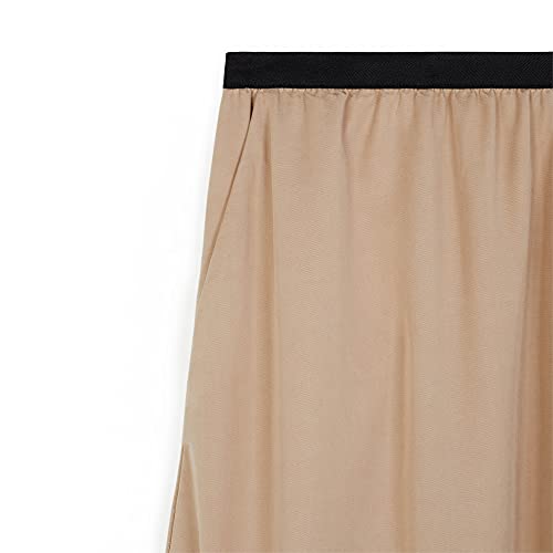 parfois-falda-con-cintura-el-stica-limited-edition-tejido-crudo-mujer image 8