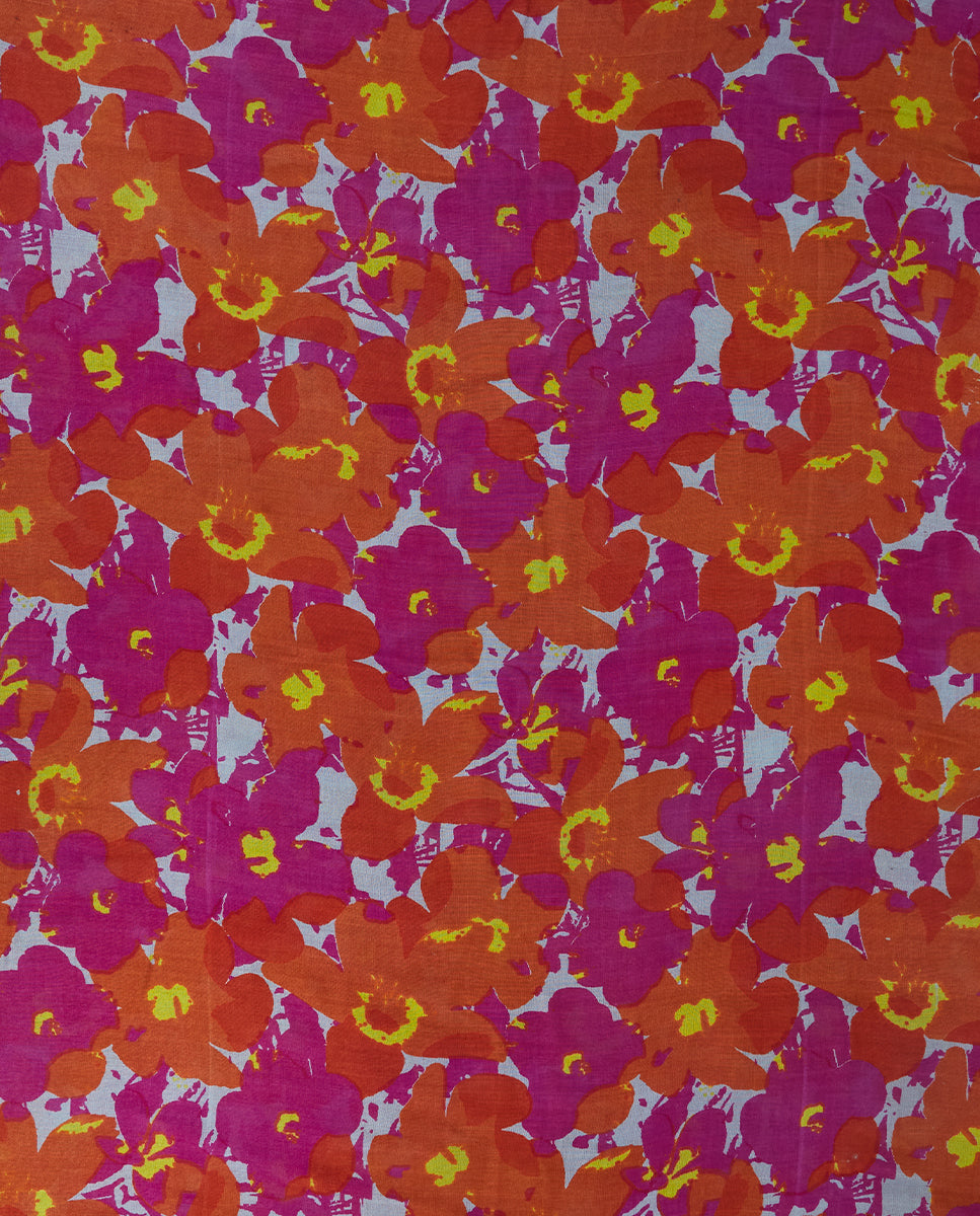 abbacino-pa-uelo-de-viscosa-estampado-floral-naranja image 4