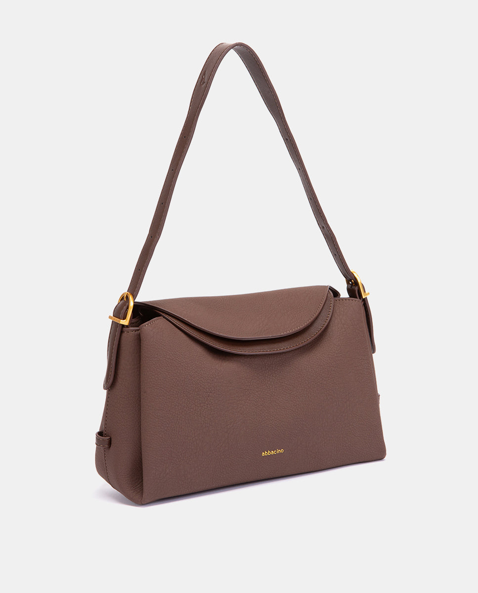 abbacino-bolso-hombro-marr-n-materiales-reciclados image 4