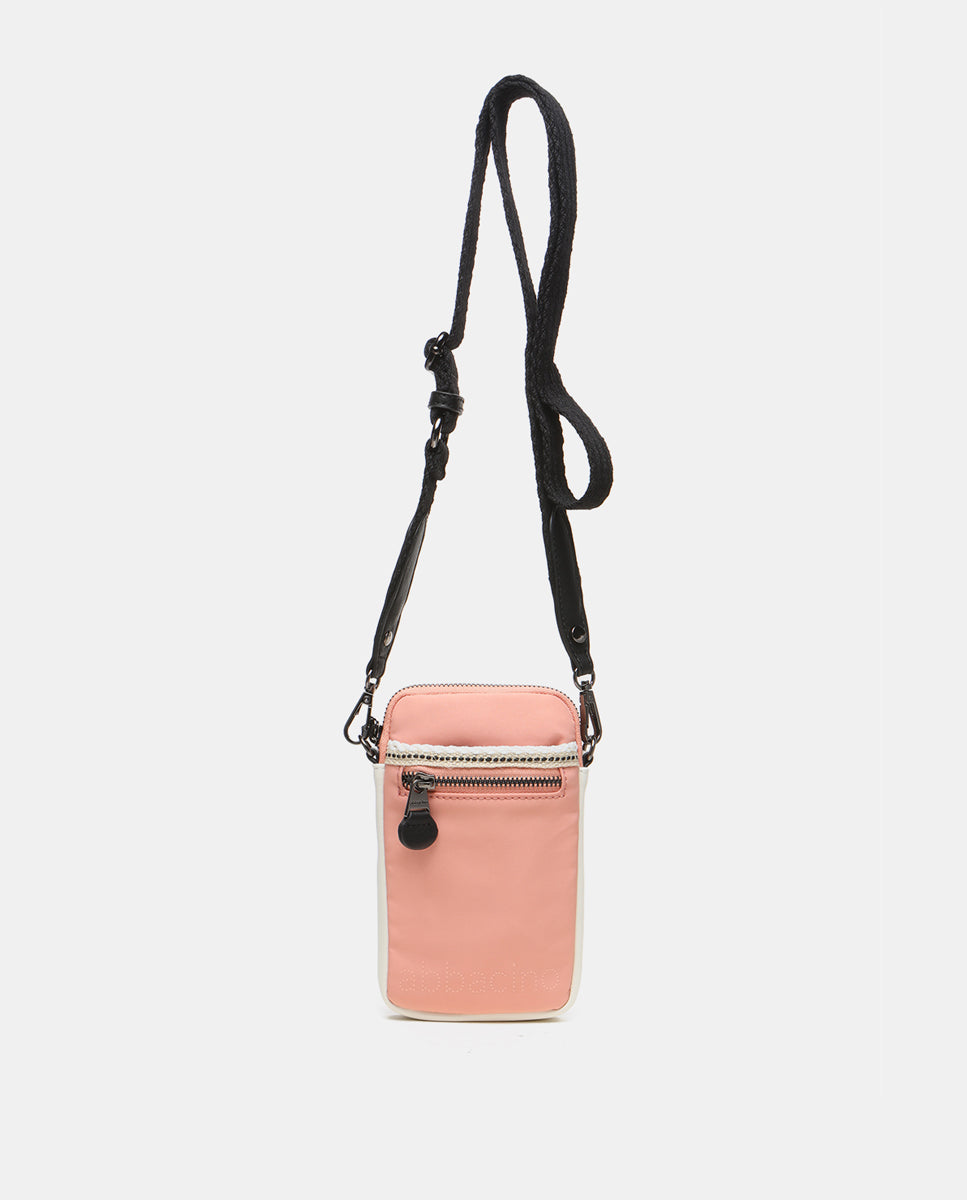 abbacino-bolso-para-m-vil-tejido-reciclado-coral-mini image 1