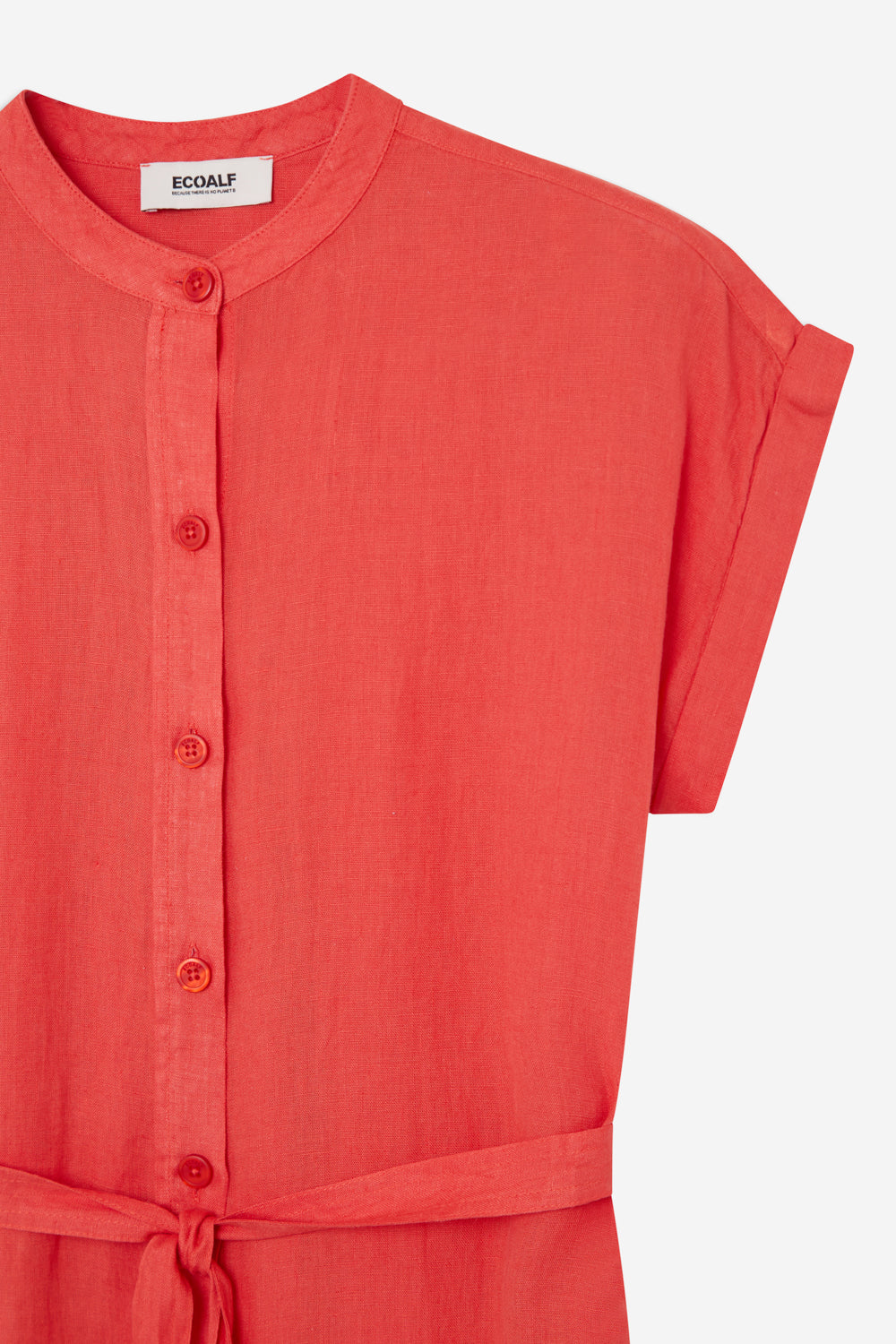 vestido-ecoalf-amatista-de-lino-reciclado-para-mujer-naranja-fit-holgado image 3