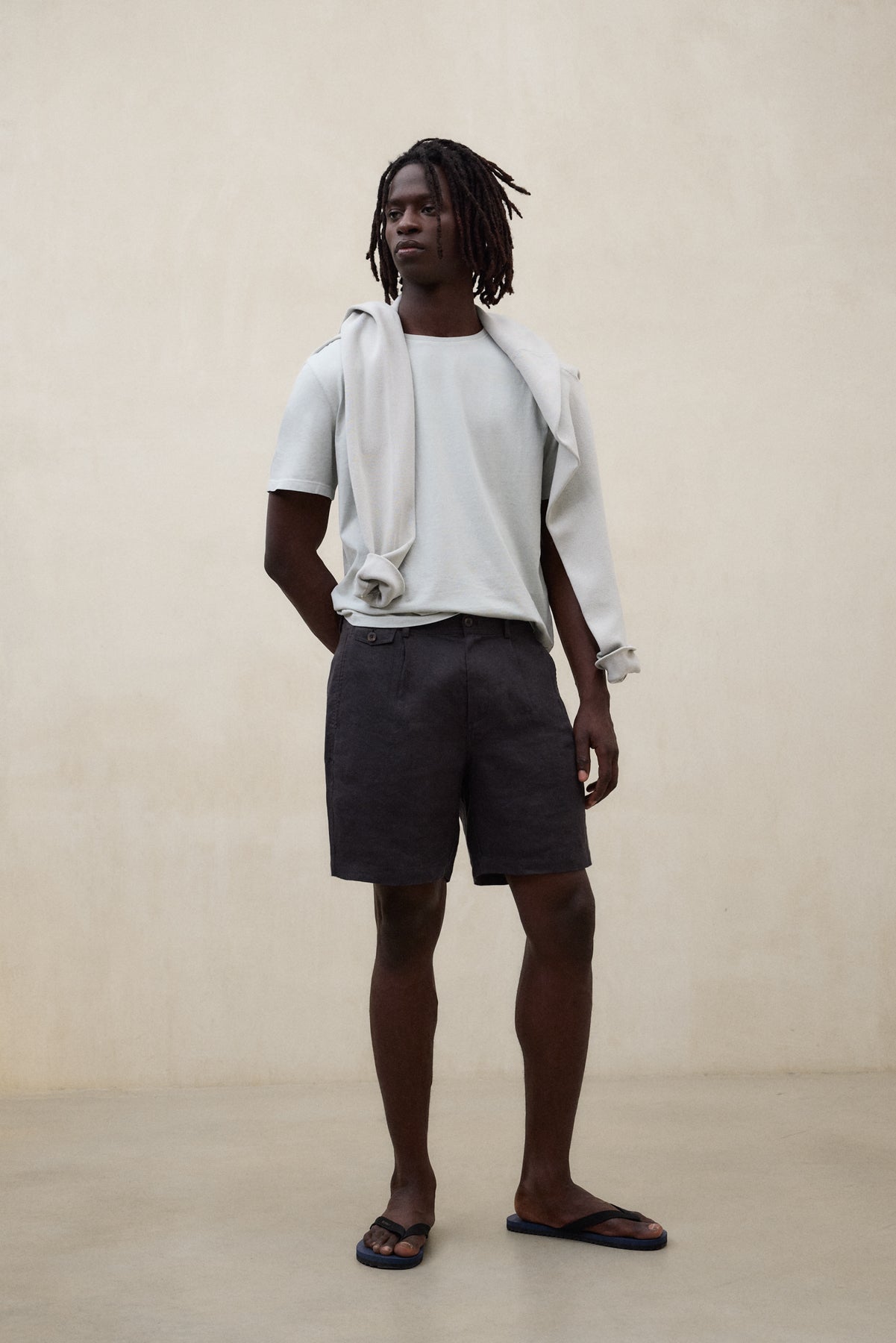 ecoalf-shorts-tika-gris-oscuro image 1