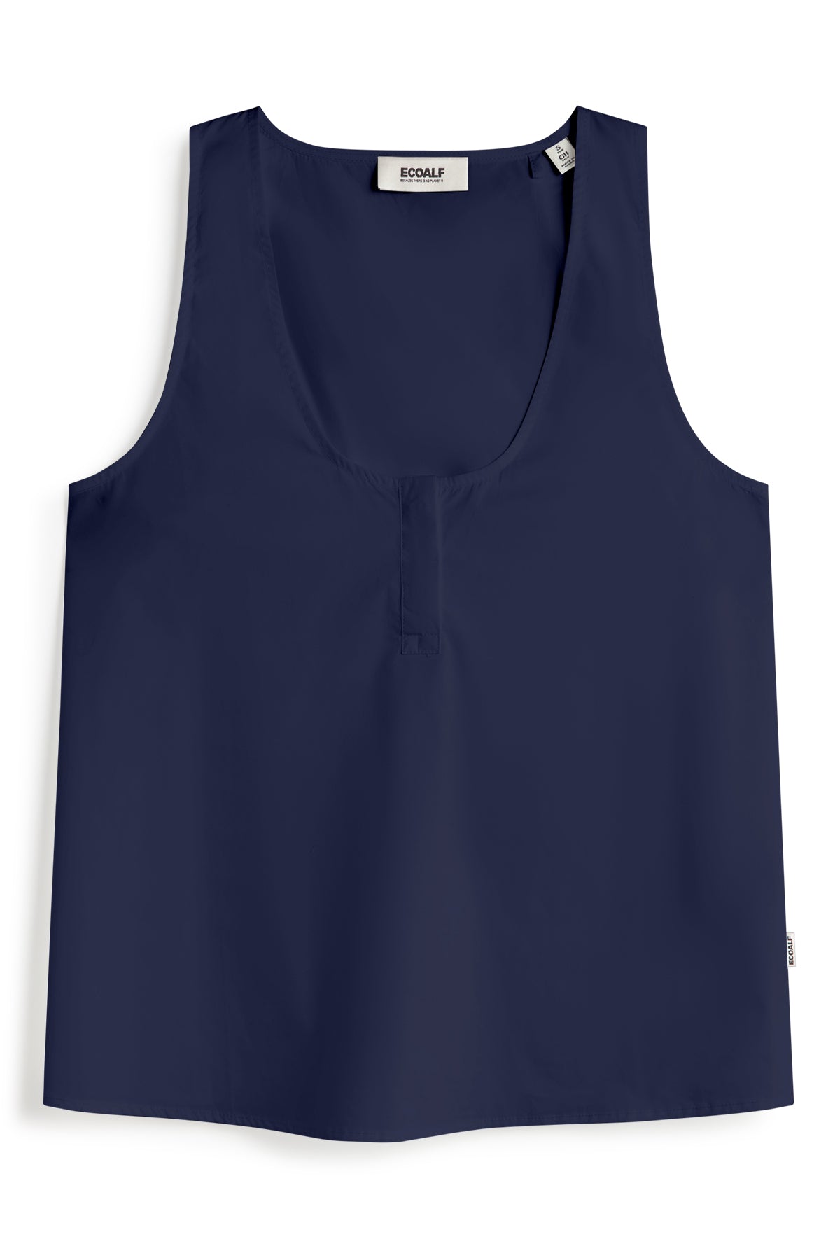 camisa-rita-azul-marino-de-ecoalf-para-mujer-algod-n-org-nico-fit-regular-y-esco image 7