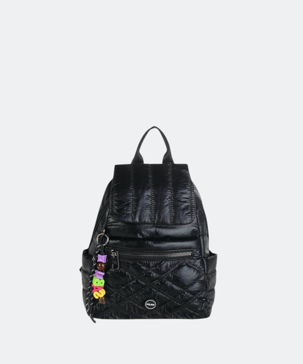 mochila-kbas-noja-de-nylon-negra-con-cremallera image 1