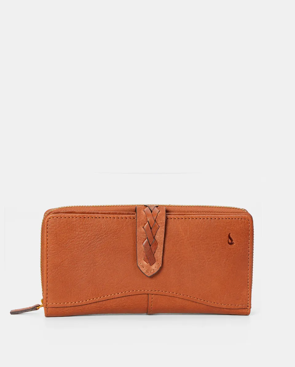 abbacino-cartera-grande-mujer-piel-cognac-trenzada image 1