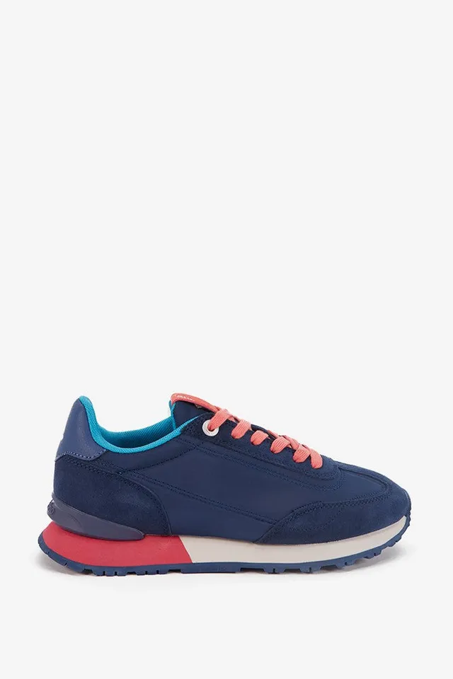 abbacino-zapatillas-mujer-azul-de-piel-y-tela-estilo-urbano image 1
