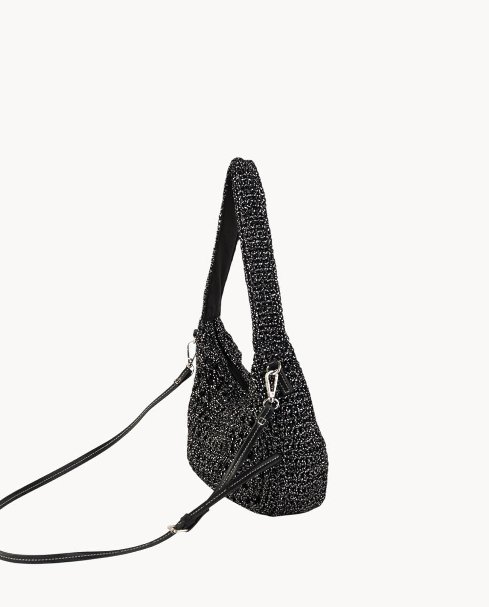 hobo-de-algod-n-kbas-con-cremallera-negro image 2