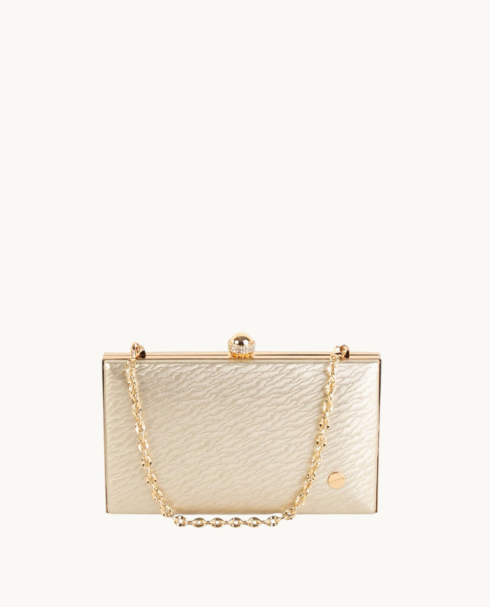 kbas-clutch-de-piel-sint-tica-fiesta-valo-color-oro-19x3x12-cm image 1