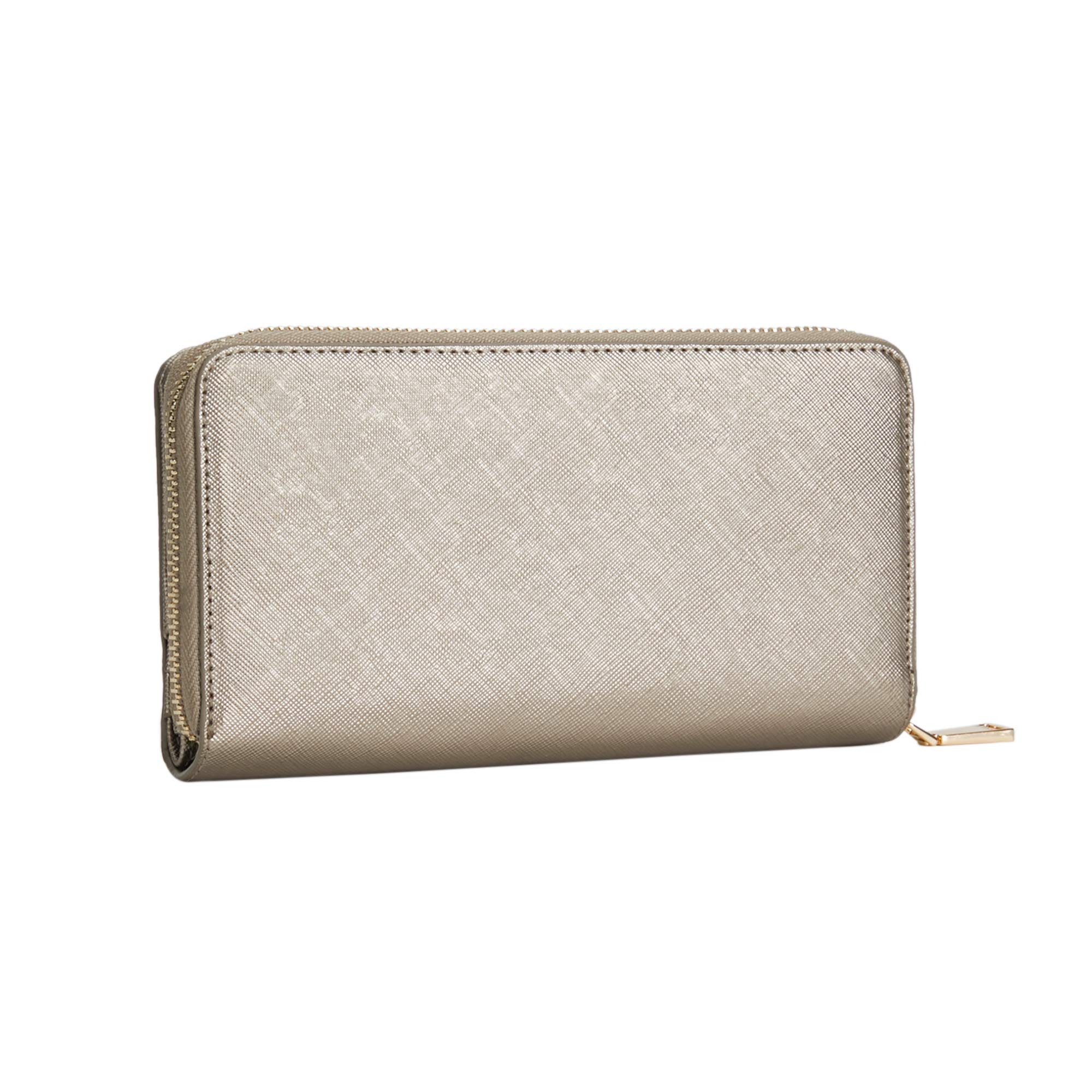 parfois-cartera-alargada-lisa-mujer-talla-l-plateado image 3