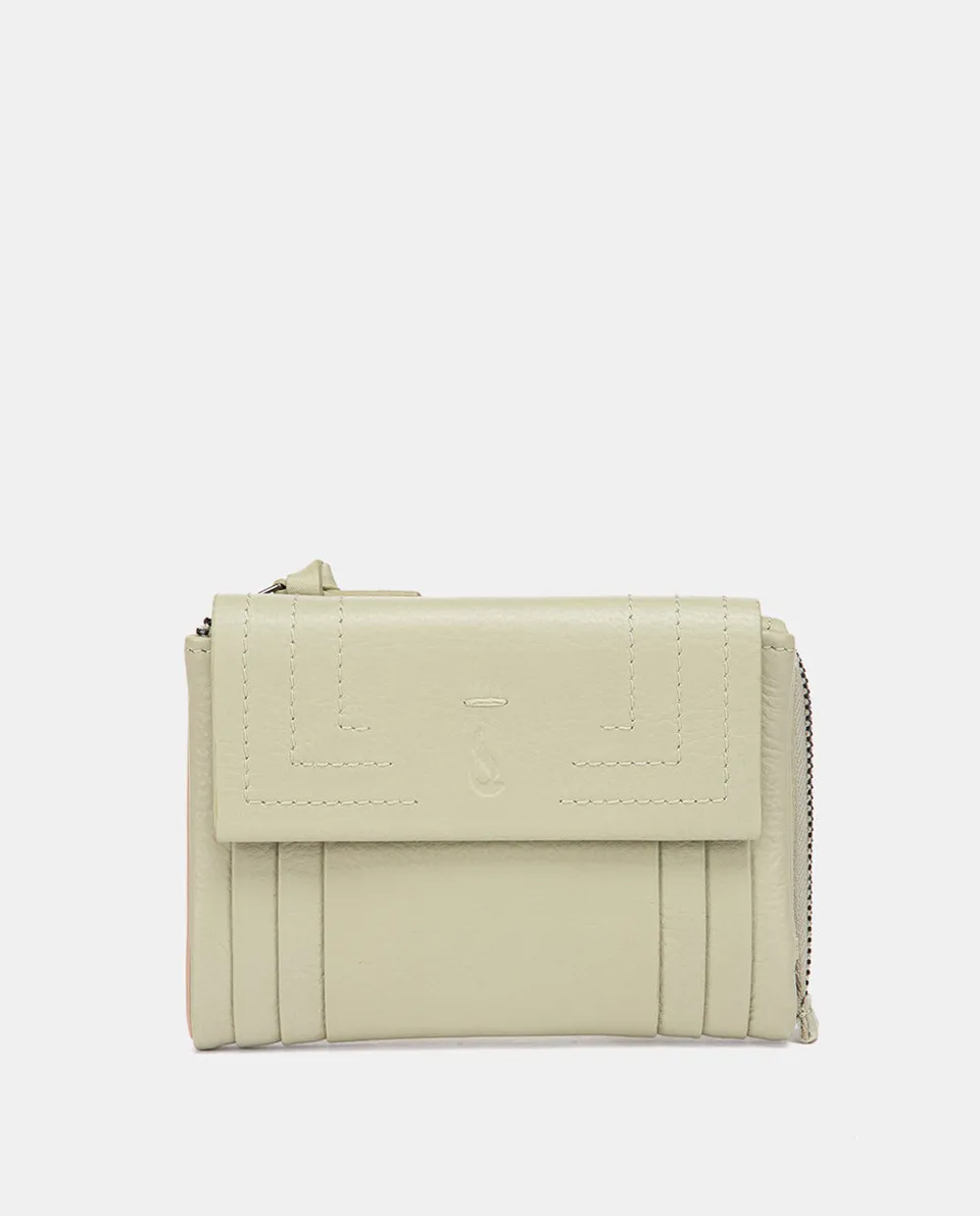 abbacino-cartera-peque-a-de-piel-plisada-verde image 1