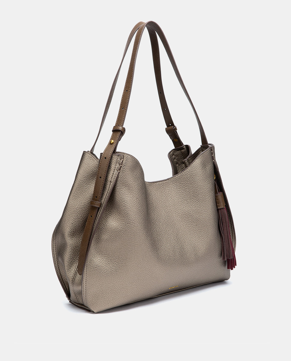 abbacino-bolso-de-hombro-con-borla-ocre image 3